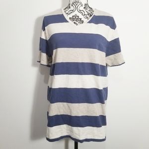 Gap Stripe VNeck Tee XL
